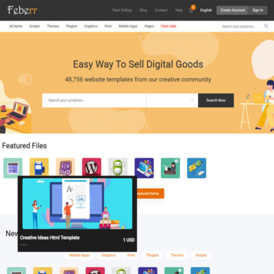 Feberr - Multivendor Digital Products Marketplace