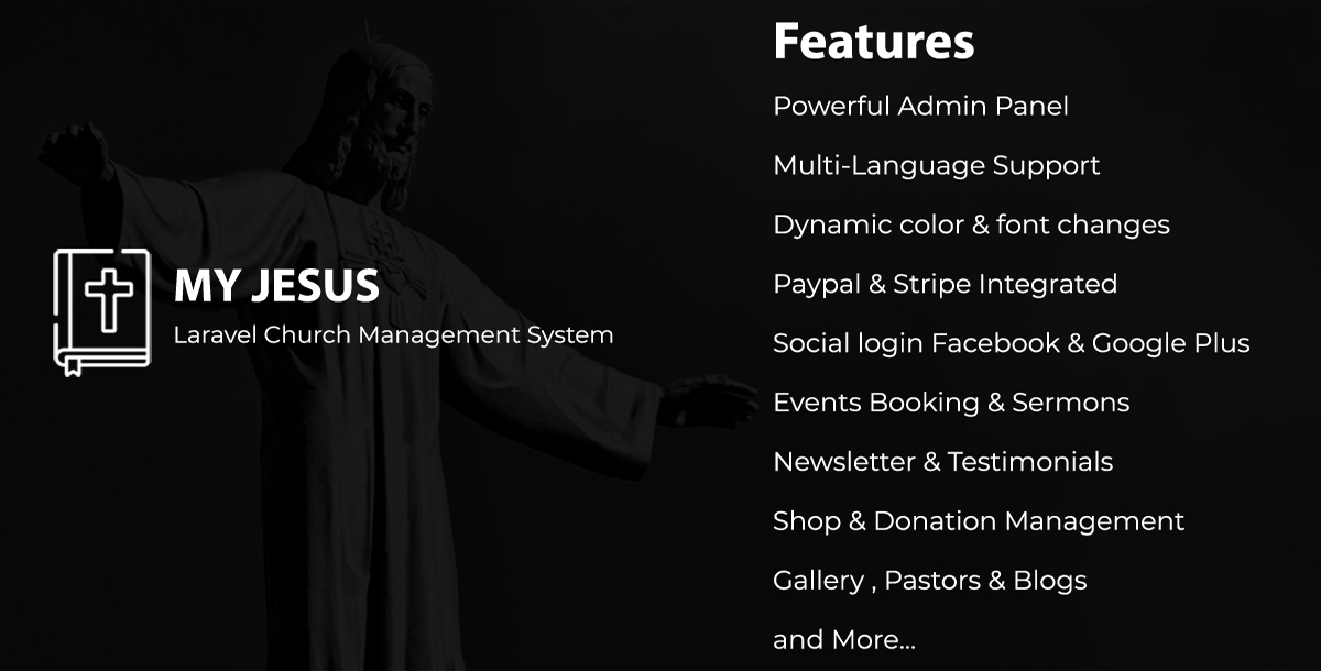 how to install My Jesus – Laravel Church Management System